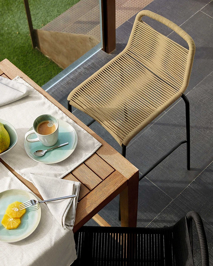 Полубарный стул Glenville 62 см бежевый - фото 2