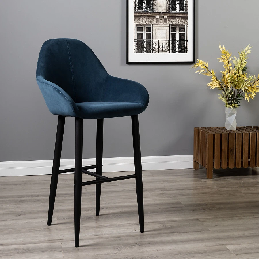 Кресло Бар.Kent Diag blue/черный - фото 10