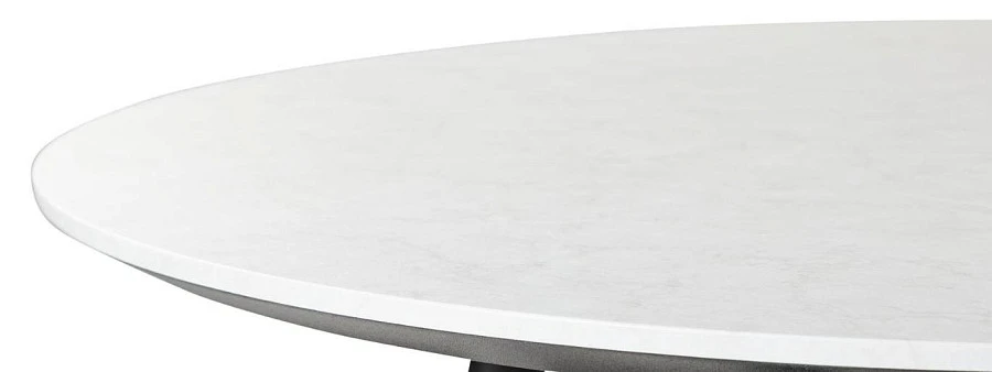 Стол Диего d860 мрамор бьянко со скосом - фото 4