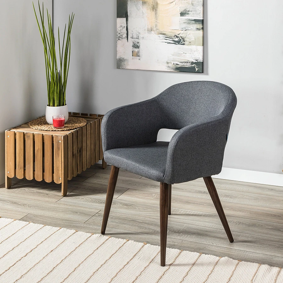 Стул Oscar Diag grey/т.орех - фото 11