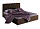 Кровать Фрейлина 140х200 цвета тёмный шоколад