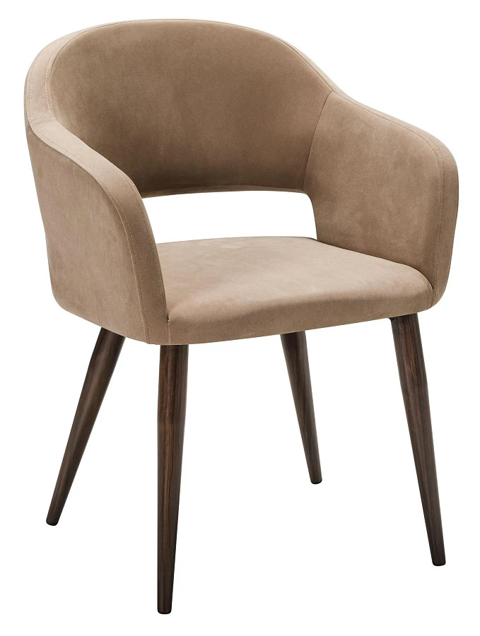Стул Oscar Diag beige/т.орех