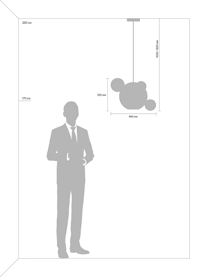 Подвесной светильник Freya FR5128PL-L10BS - фото 10
