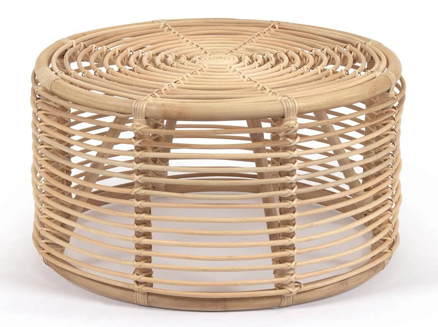 Круглый журнальный столик Kohana ротанг d65 см