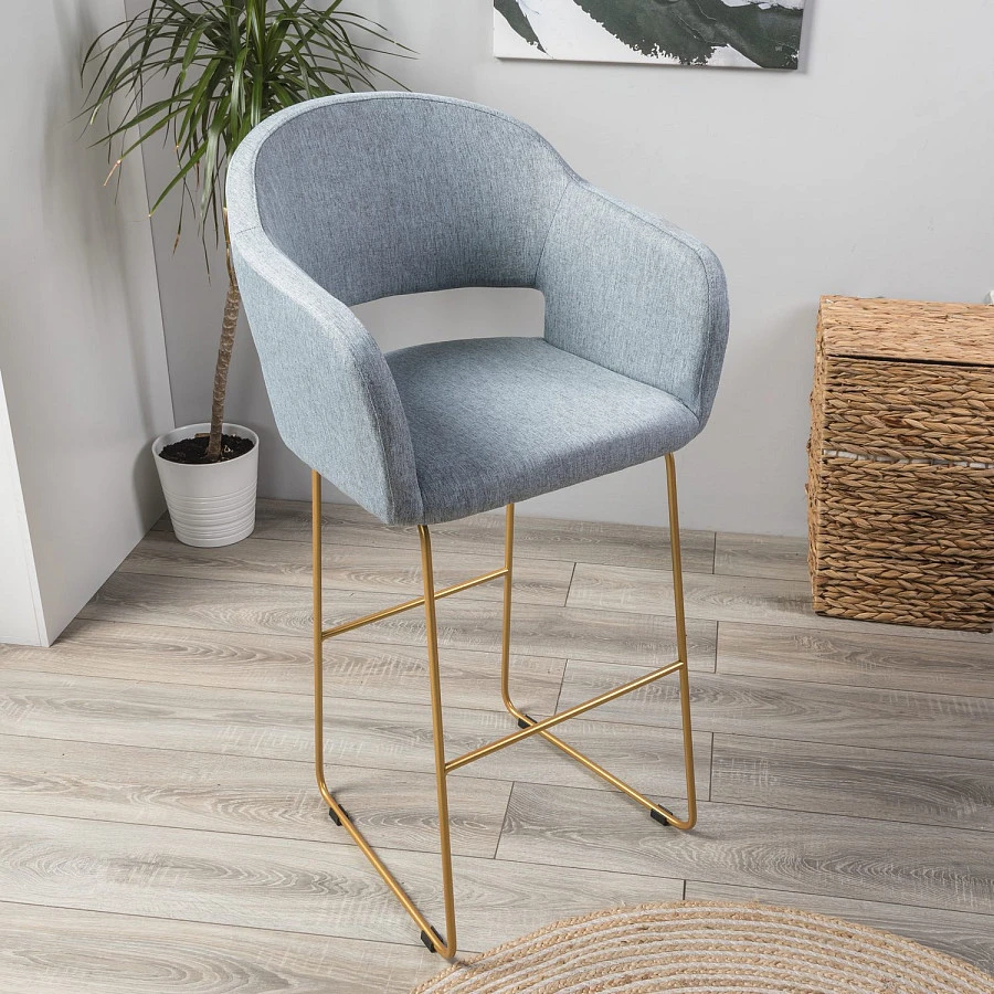 Кресло Бар Oscar Грей/ЛинкЗолот - фото 7