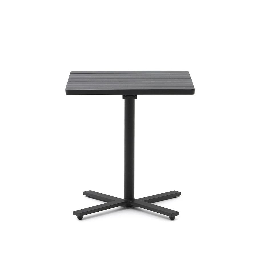 Складной уличный стол Torreta из алюминия с черной отделкой 70 x 70 см - фото 6