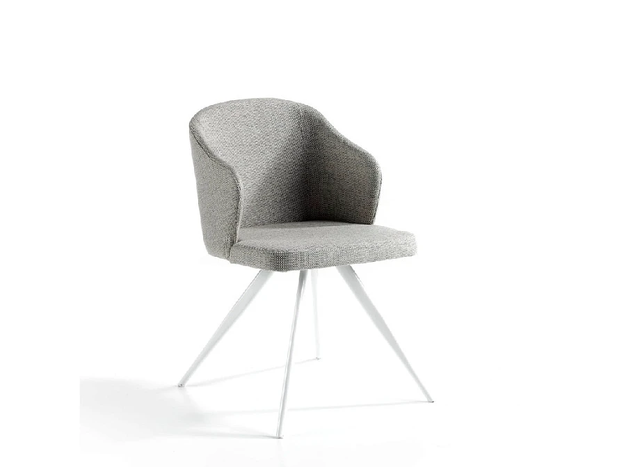 Стул F3208-GRIS /4057 черные ножки - фото 8