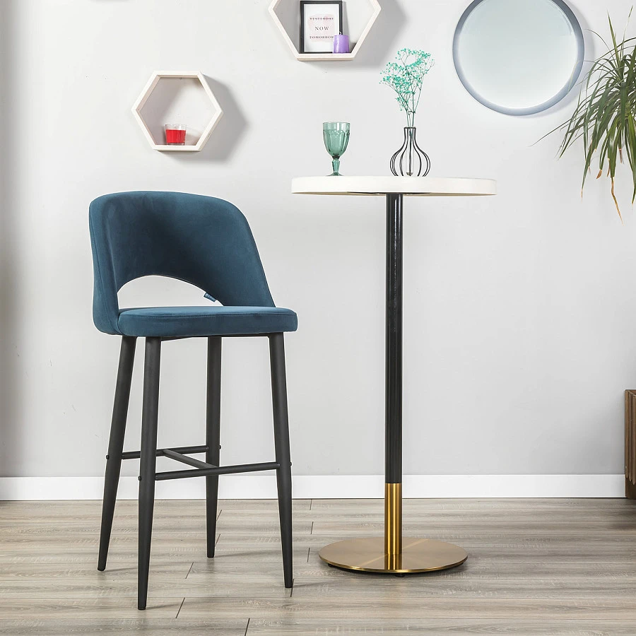 Кресло Бар.Lars Diag blue/черный - фото 7