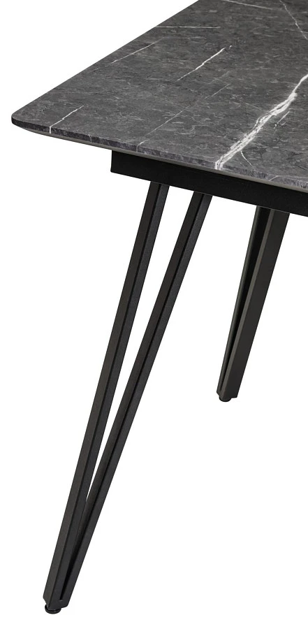 Стол Диего раскладной 140-180*80 мрамор графит - фото 8