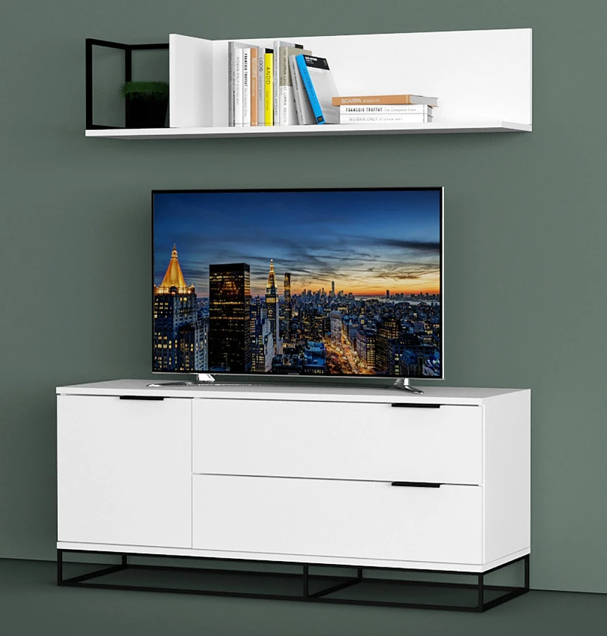 ТВ-бокс City 120 см. белый - фото 3