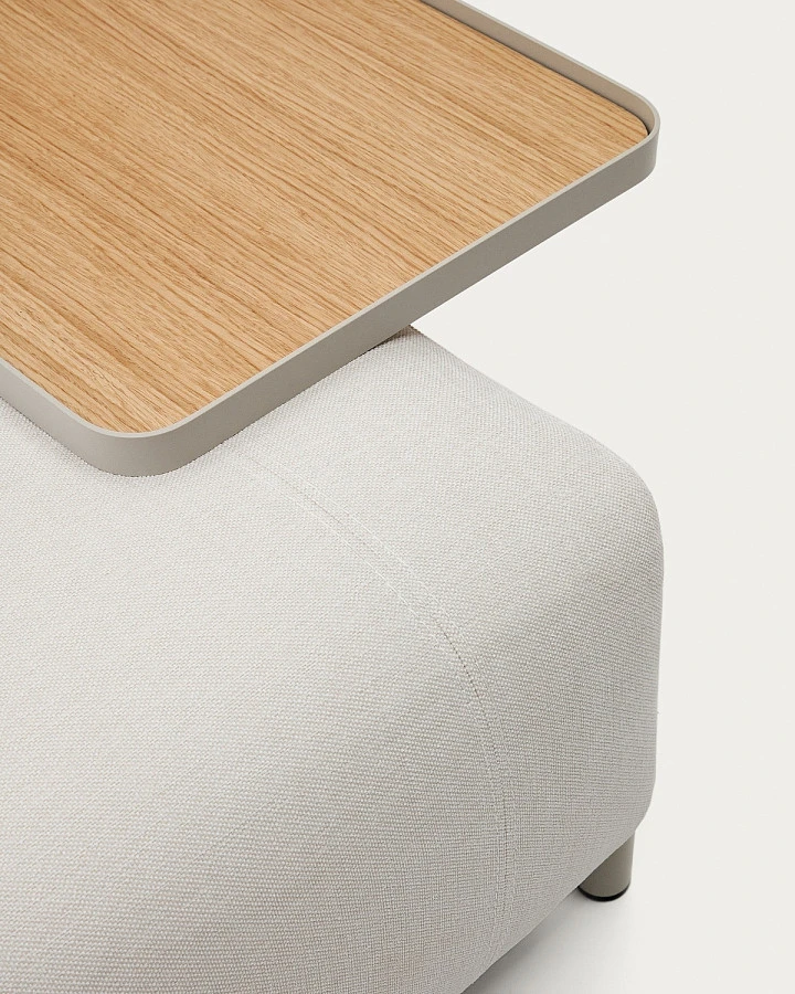 Поднос Compo дуб.шпон натур. и серого металла - фото 5