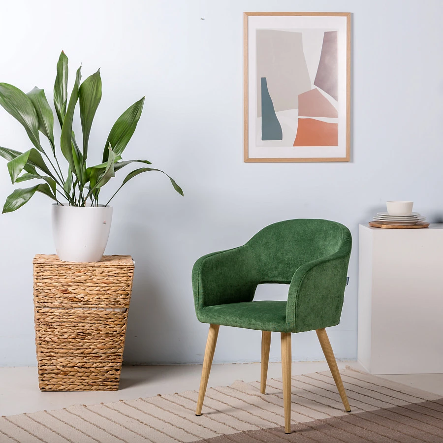 Кресло Oscar зеленый/нат.дуб - фото 8