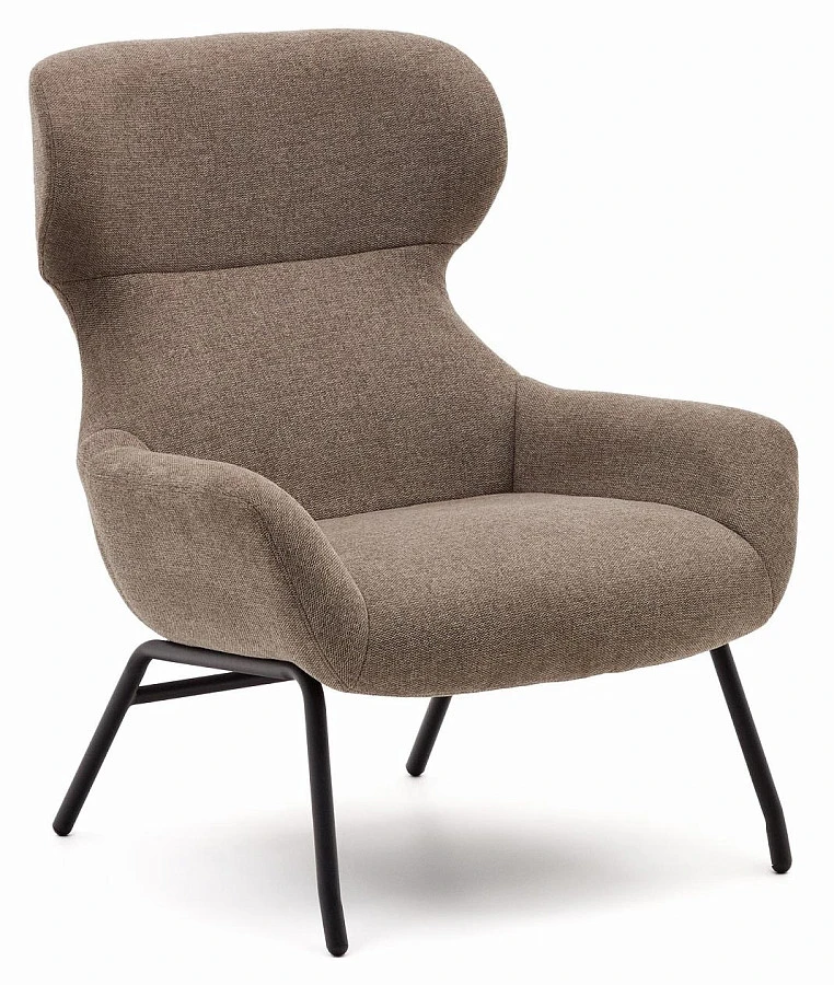 Belina Кресло из св.-кор. синели и черн.стали