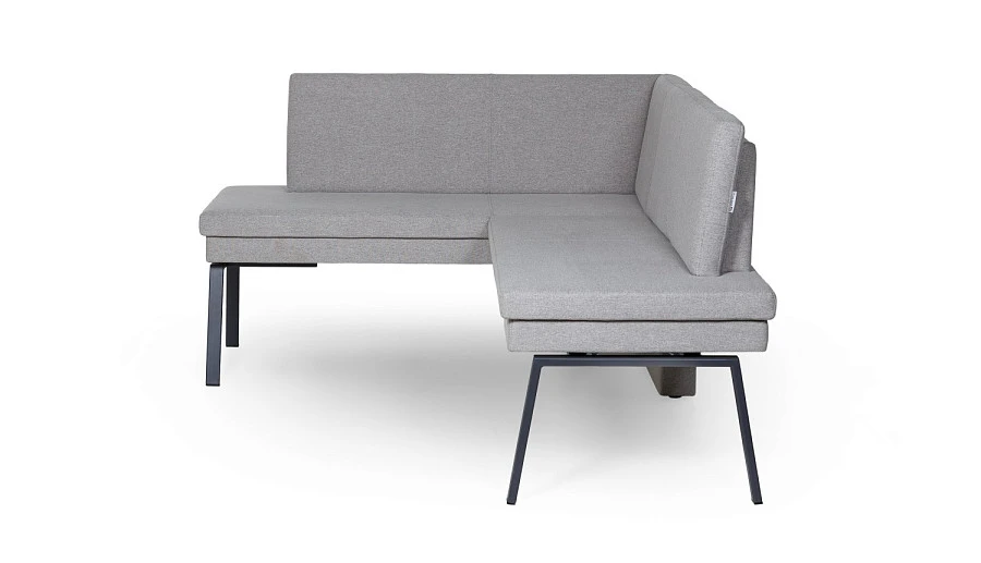 Диван кухонный Brave 140-178 L silver - фото 3