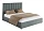 Кровать Параллель 160х200 серого цвета