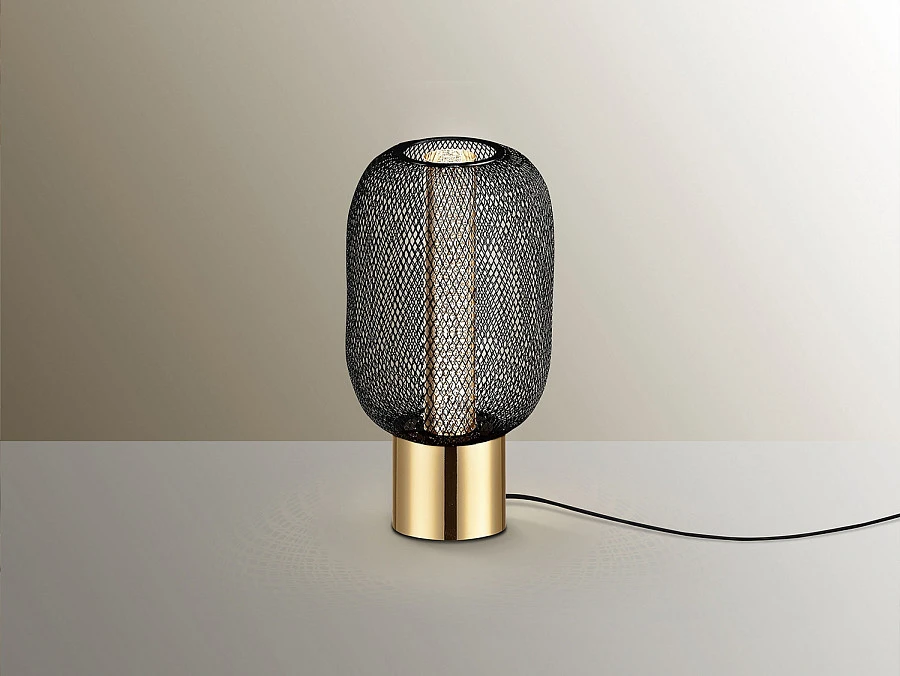 Настольная лампа Micron черный / золотой