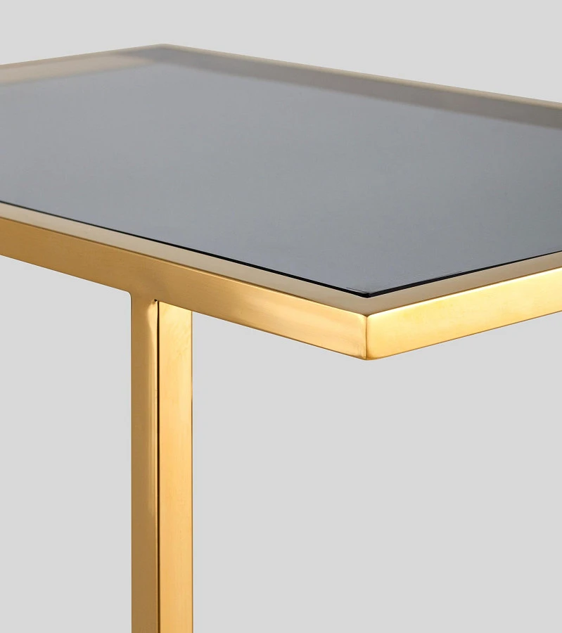 Журнальный столик БОСТОН 50*32 золотистый - фото 4