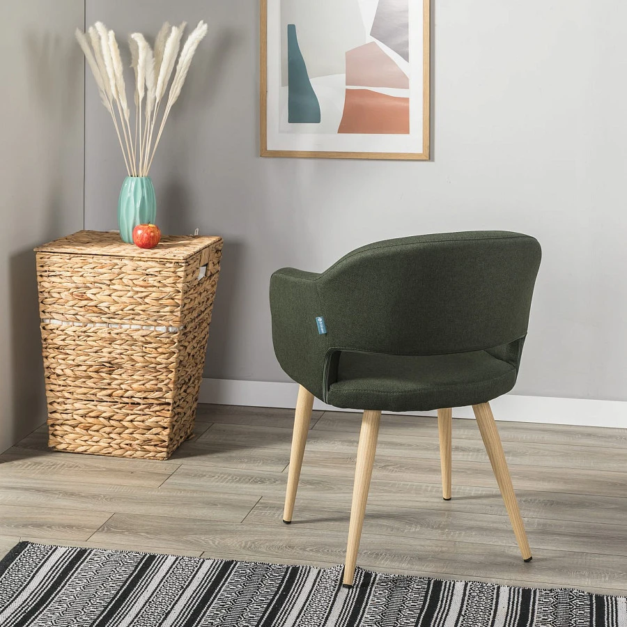 Стул Oscar тёмно-зеленый/нат.дуб - фото 13