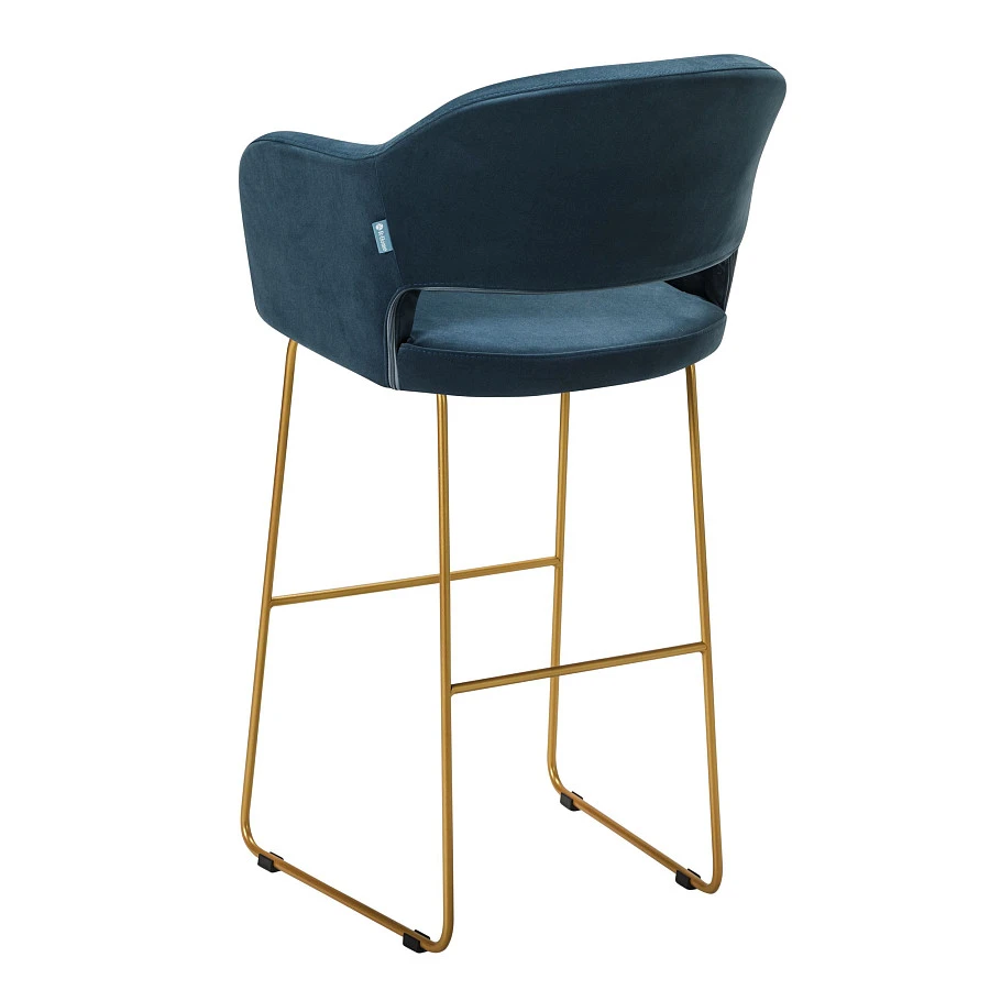 Кресло Бар. Oscar Diag blue/Линк золото - фото 3