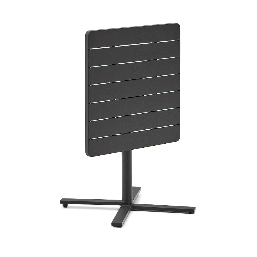 Складной уличный стол Torreta из алюминия с черной отделкой 70 x 70 см - фото 7