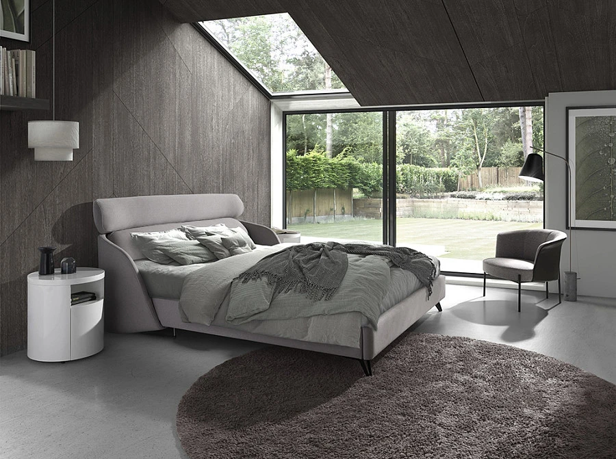 Кресло 5109/A213 серое из ткани и экокожи - фото 6