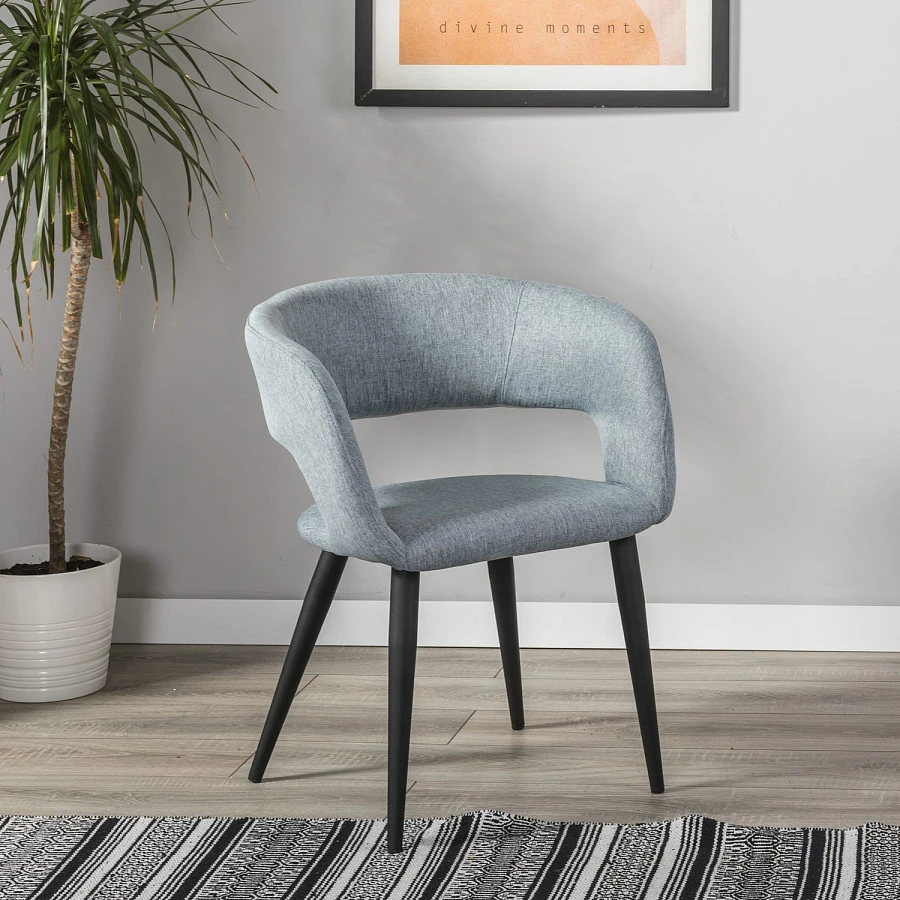 Стул Hugs св.сер/черный - фото 8