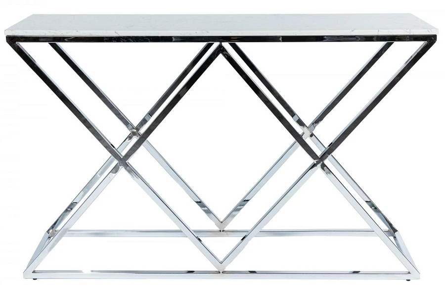 Консоль Triangles Silver 0.74x1.2x0.35м - фото 2