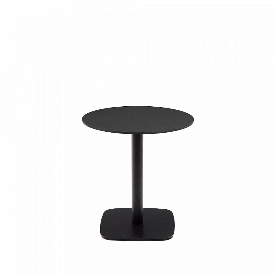 Dina Садовый Стол черн./черн.мет.осн. Ø68x70