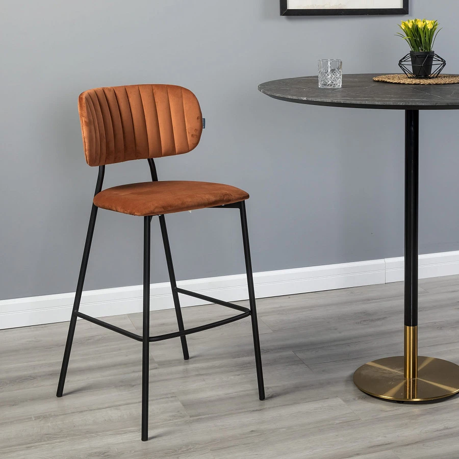 Стул барный Fendi оранж. - фото 10