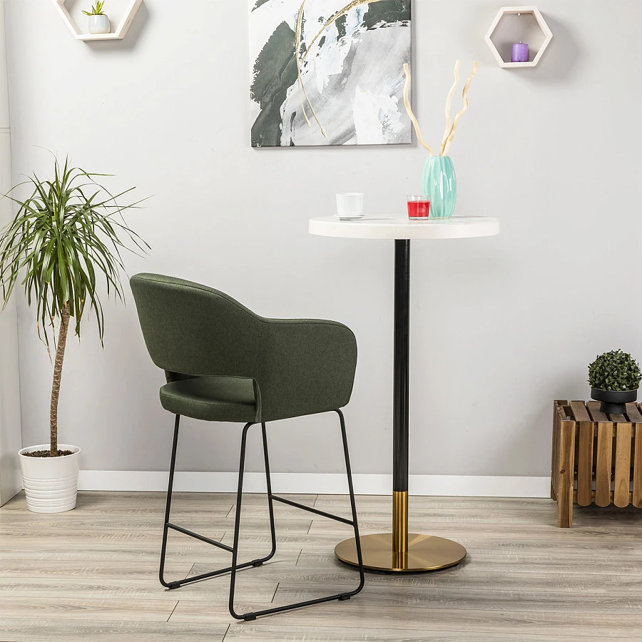 Кресло полубар Oscar тёмно-зеленый/Линк - фото 8