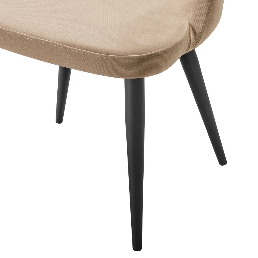 Кресло Lars Diag beige/черный - фото 6