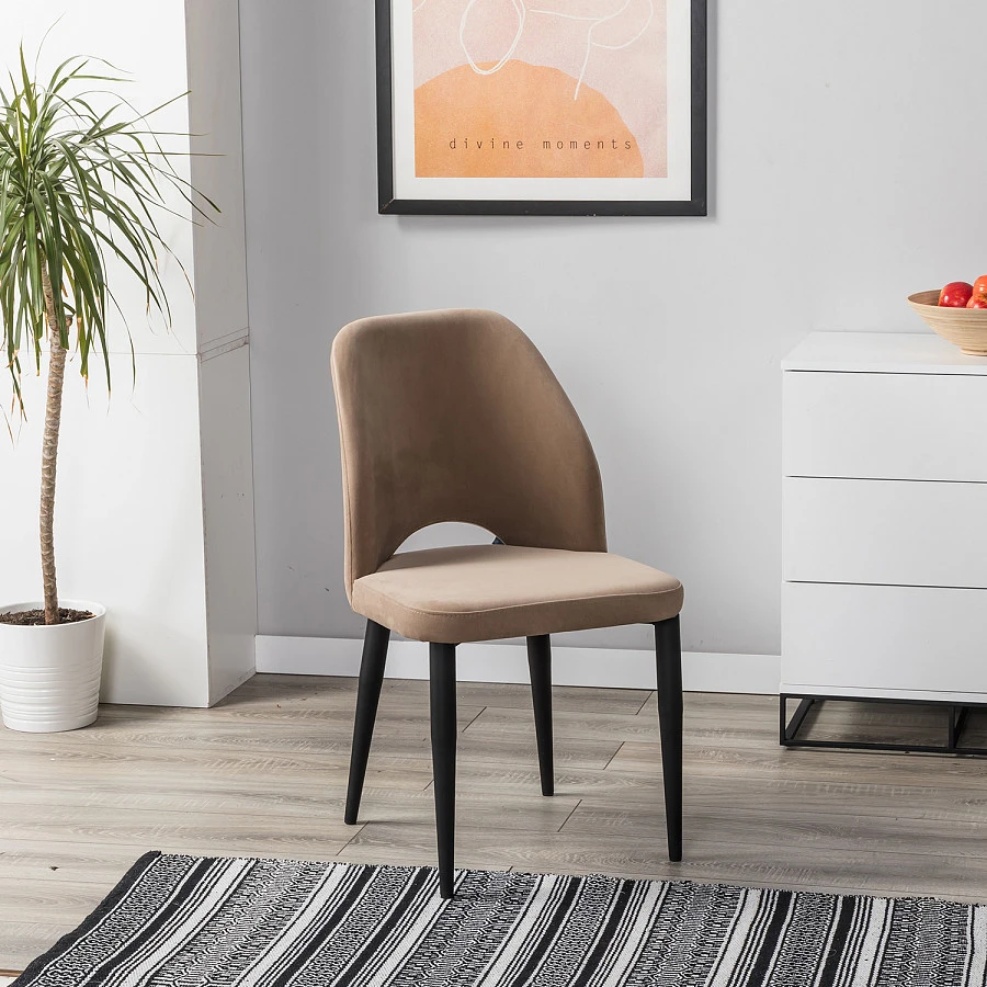 Стул Ledger Diag beige/черный - фото 7