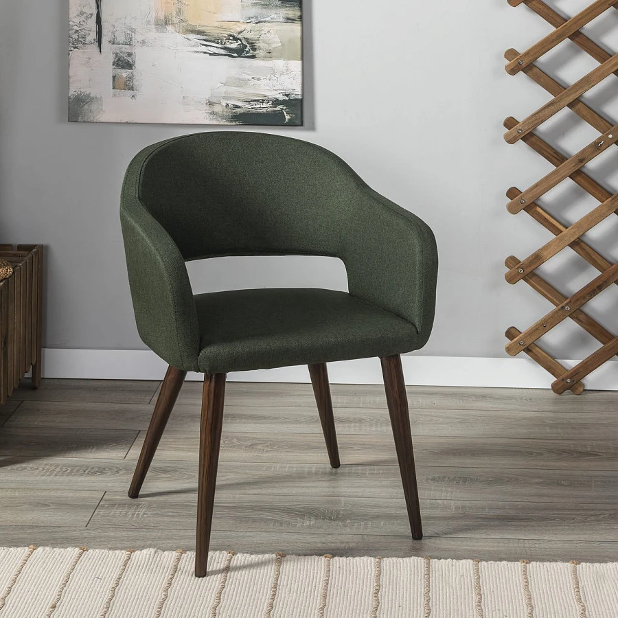 Стул Oscar тёмно-зеленый/т.орех - фото 8