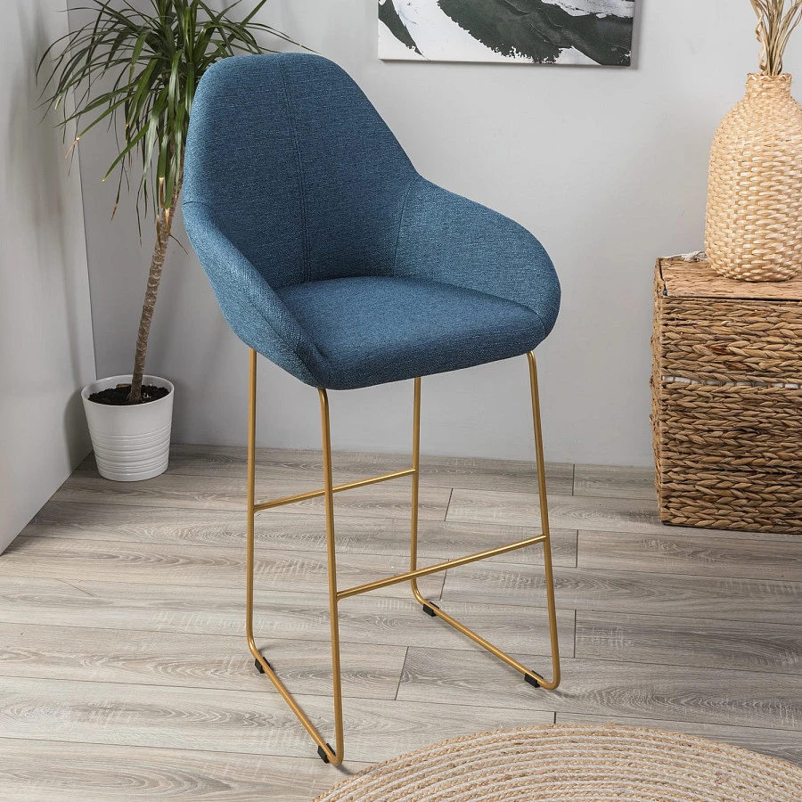 Кресло Бар Kent БлюАрт/ЛинкЗолот - фото 6