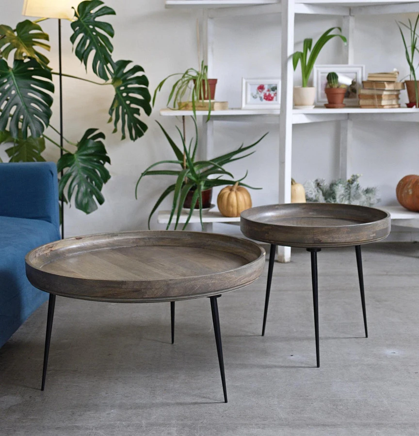 Набор столиков из массива, платина - фото 5