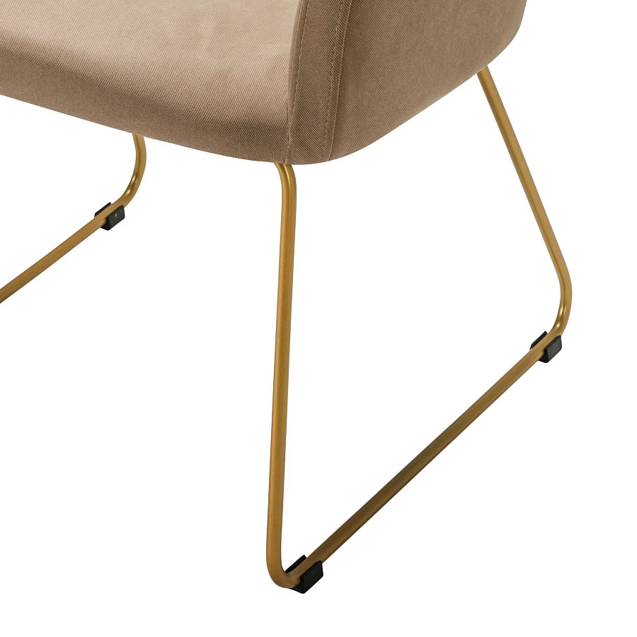 Стул Oscar Diag beige/Линк золото - фото 5