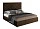 Кровать Палермо 140х200 цвета тёмный шоколад