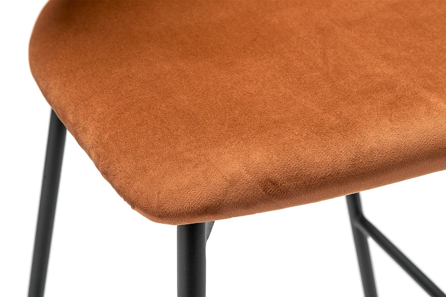 Стул барный Fendi оранж. - фото 6