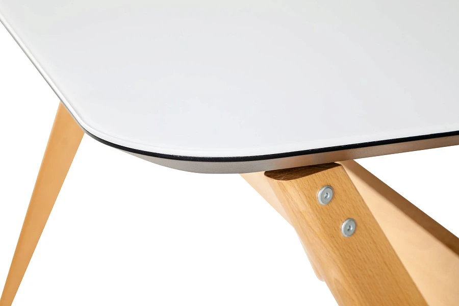 Стол раскл. Нарвик Glass 140-180 Automatic Natur/Light matte glass - фото 14