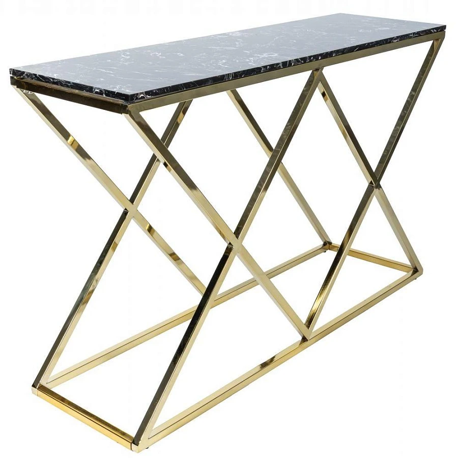 Консоль Triangles Gold 0.74x1.2x0.35м