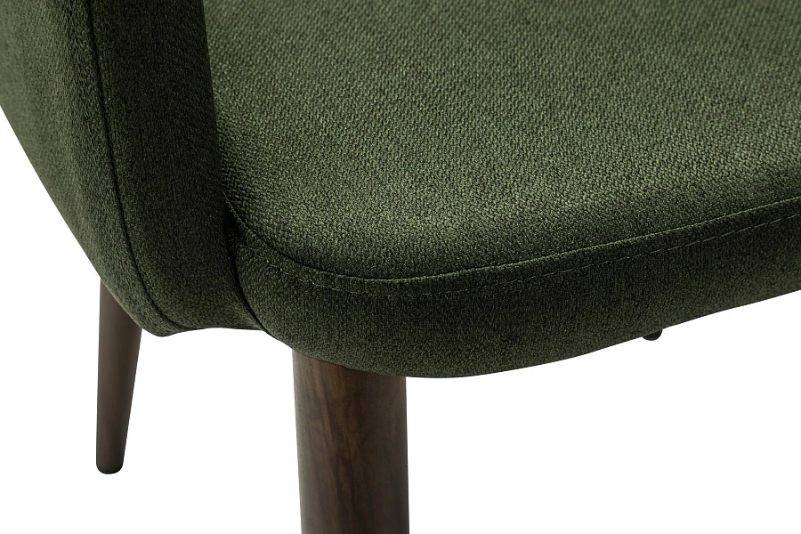Кресло Ledger темно-зеленый/т. орех - фото 6
