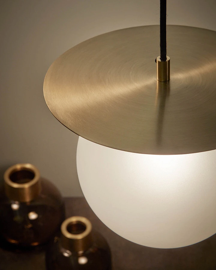 Подвесной светильник Manz латунь - фото 3