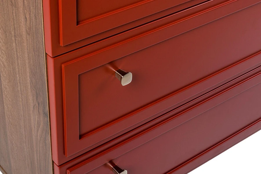 Комод 3 ящика Norton кармин - фото 7
