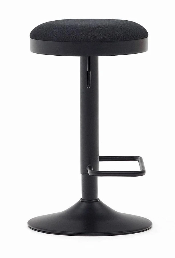 Табурет Zaib из черн. синели/матовой стали - фото 2