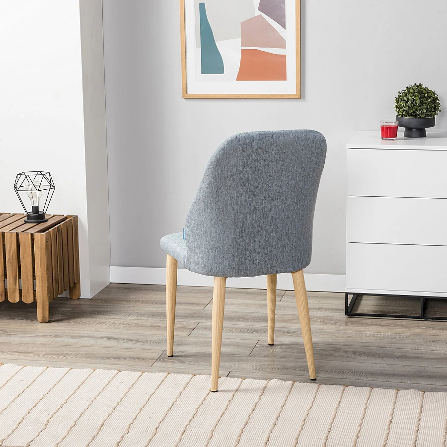 Стул Alen св.серый/нат.дуб - фото 10