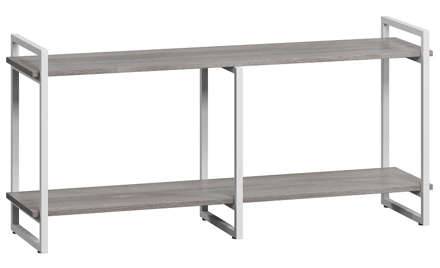 ТВ-тумба Мальборк 2 Смоук белое основание лофт