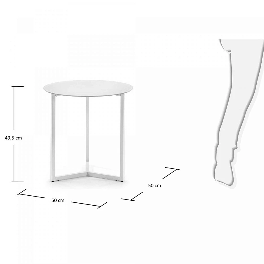 Столик Marae белый - фото 3
