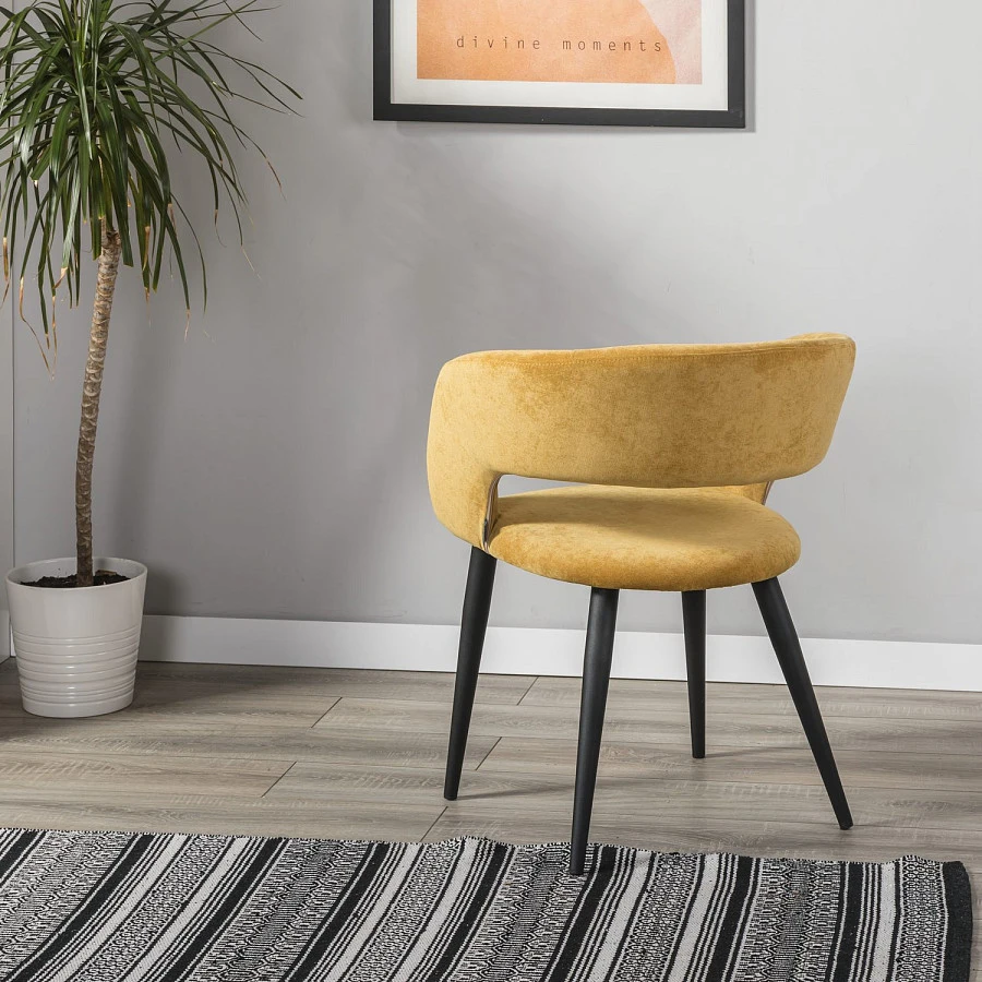 Стул Hugs желтый/черный - фото 9