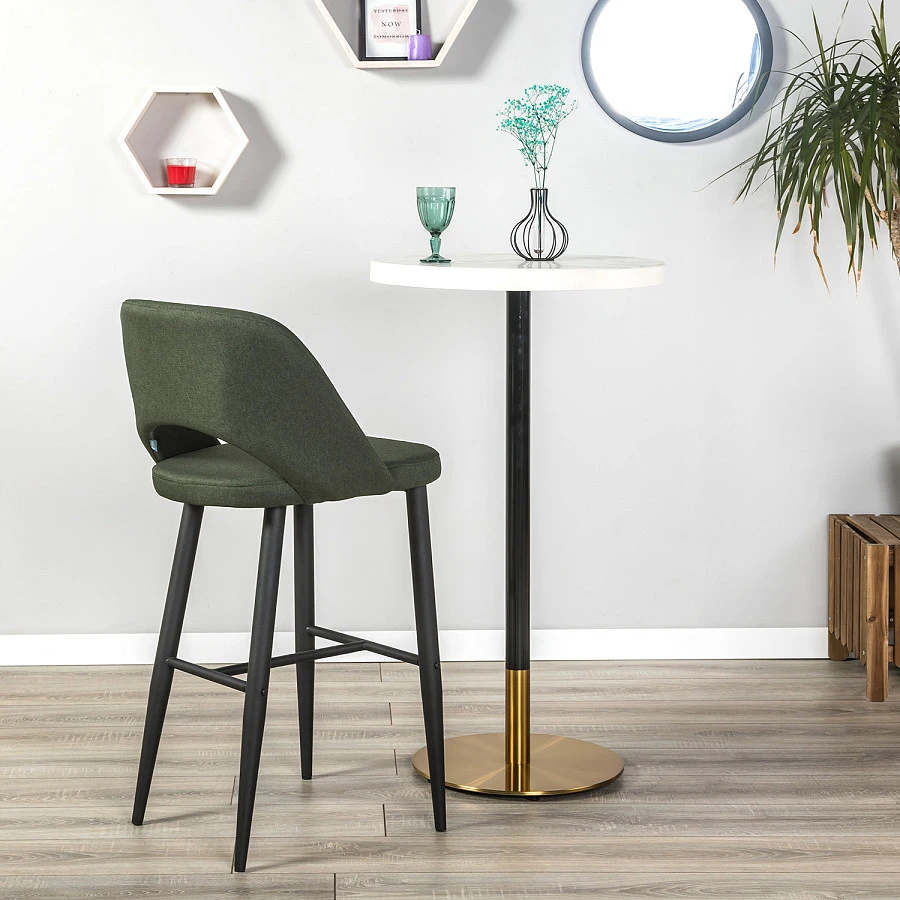 Кресло Бар.Lars тёмно-зеленый/черный - фото 12