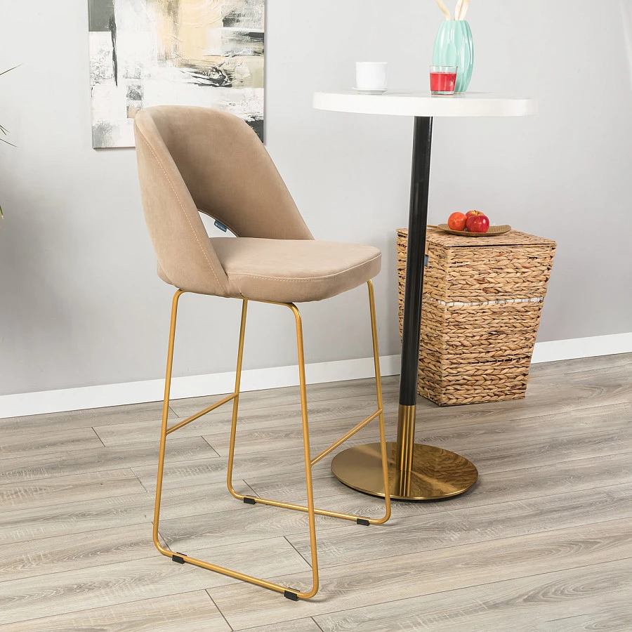 Кресло Бар. Lars Diag beige/Линк золото - фото 11